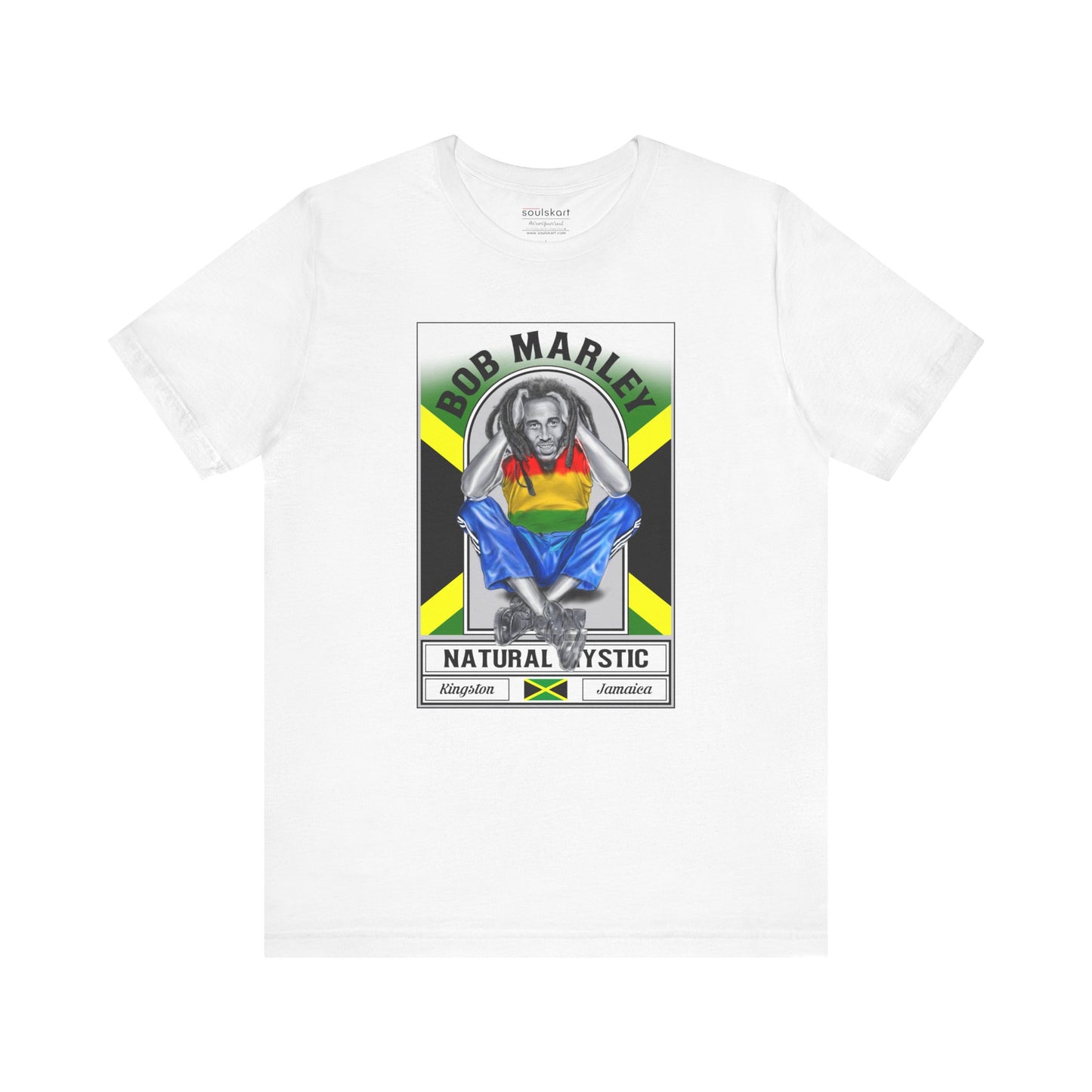 Bob Marley "Natural Mystic" Inspired Unisex Tee — front view
