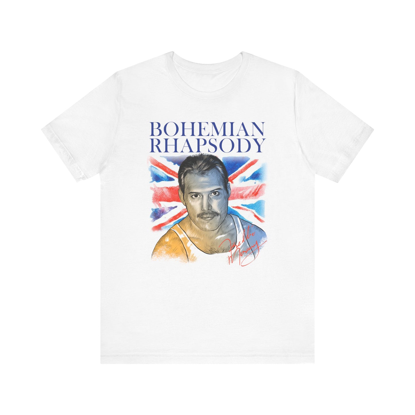 Bohemian Rhapsody Freddie Mercury Inspired Unisex Tee — front view