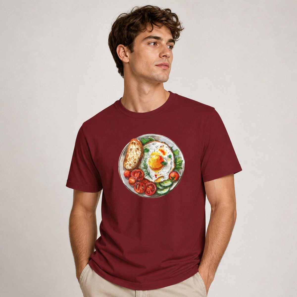 Breakfast Club Vibes T-Shirt — worn on model, front