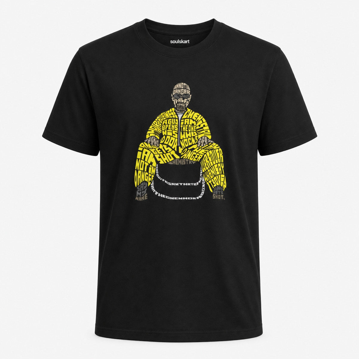 Breaking Bad Genius - Walter White Typography Tee — front view