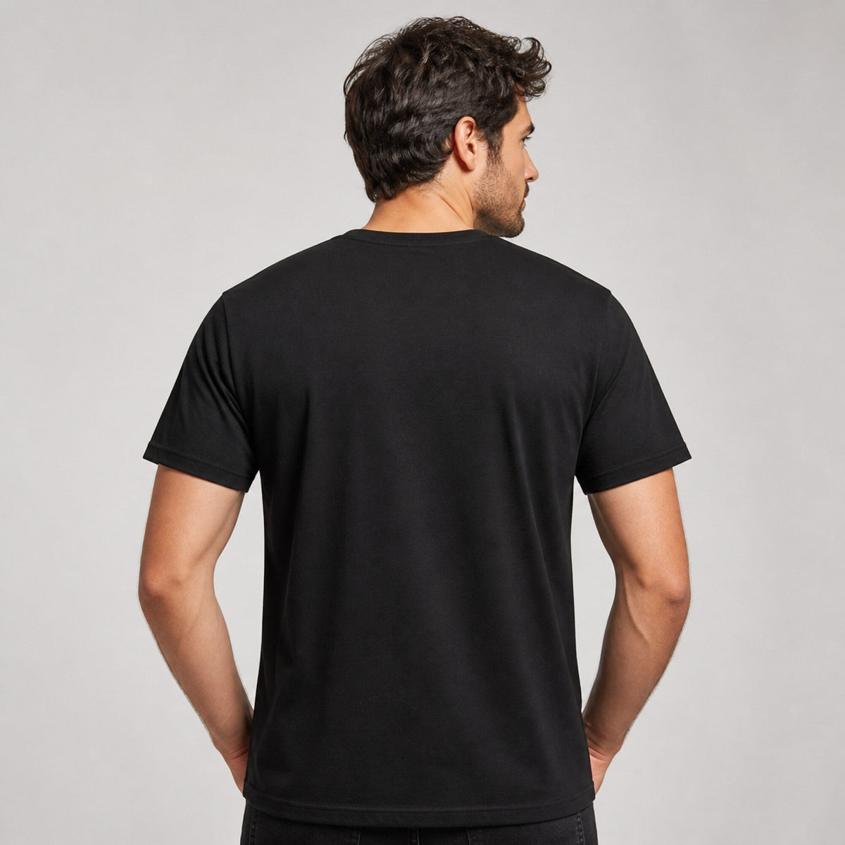 Breaking Bad Genius - Walter White Typography Tee — worn on model, back