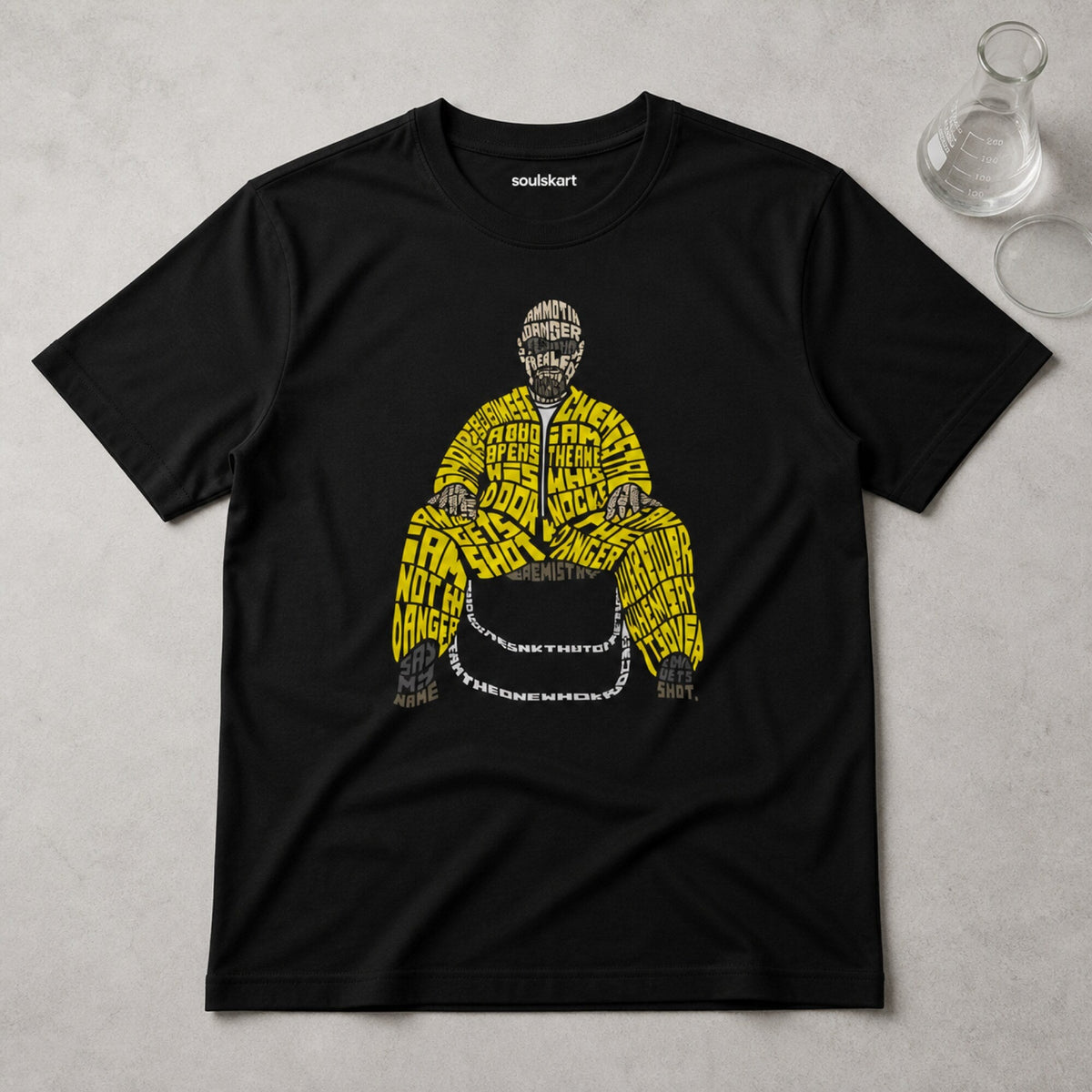 Breaking Bad Genius - Walter White Typography Tee — on hanger
