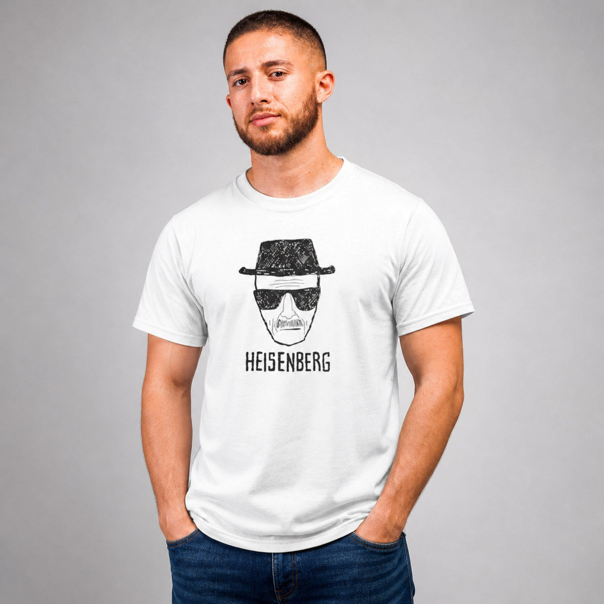 Breaking Bad Unisex T-Shirt — worn on model, front
