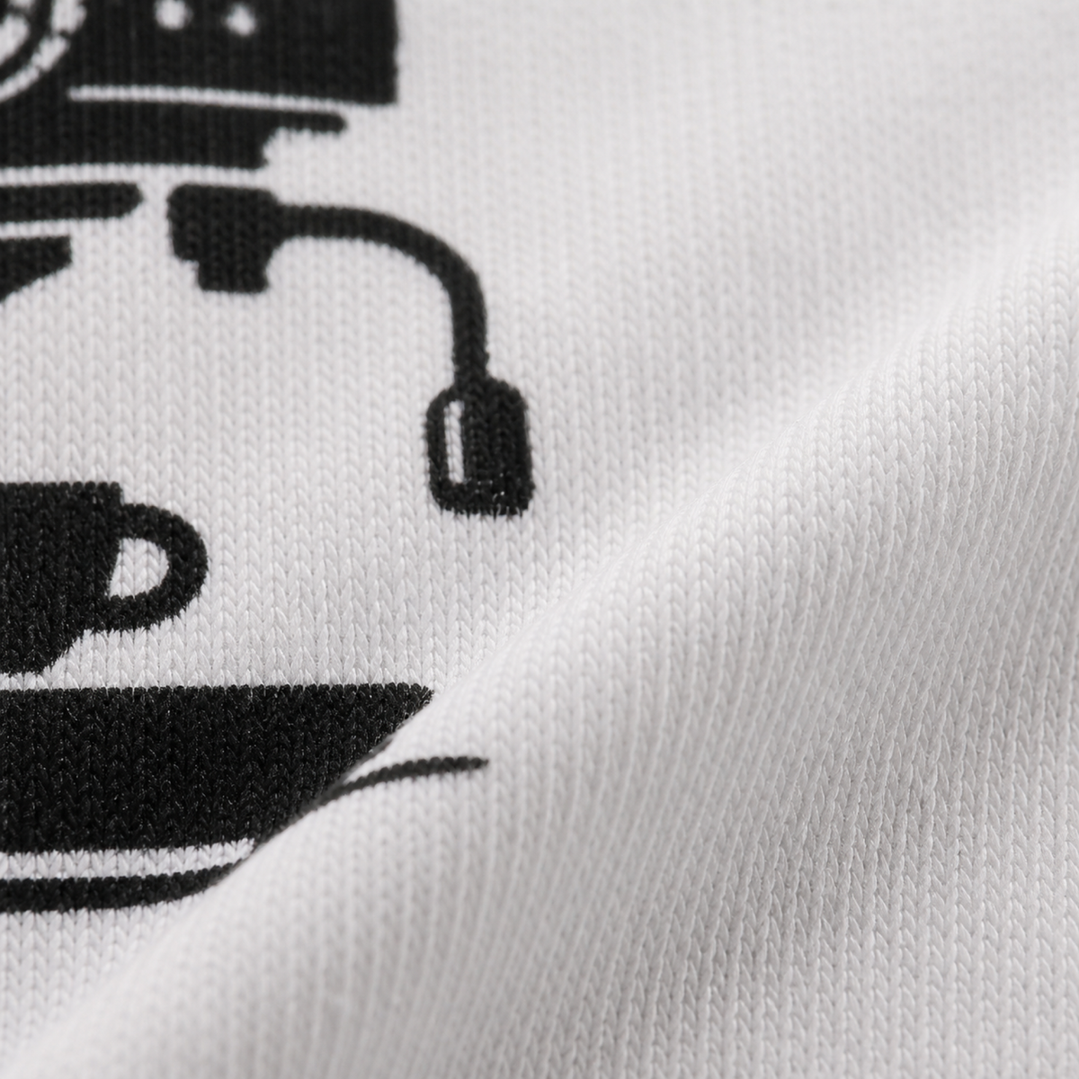 Brew Up Some Comfort: Oversized Coffee Machine Slouch Tee