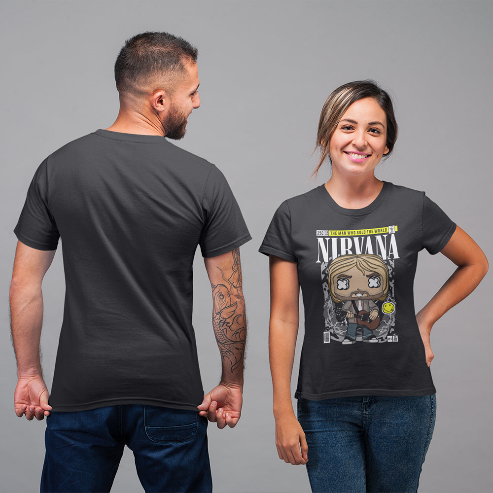 Nirvana Kurt Cobain Pop Art Unisex T-Shirt - Soulskart