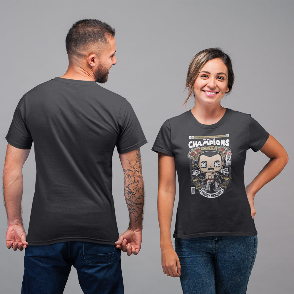 Queen We Are The Champions Pop Art Unisex T-Shirt — product photo 6