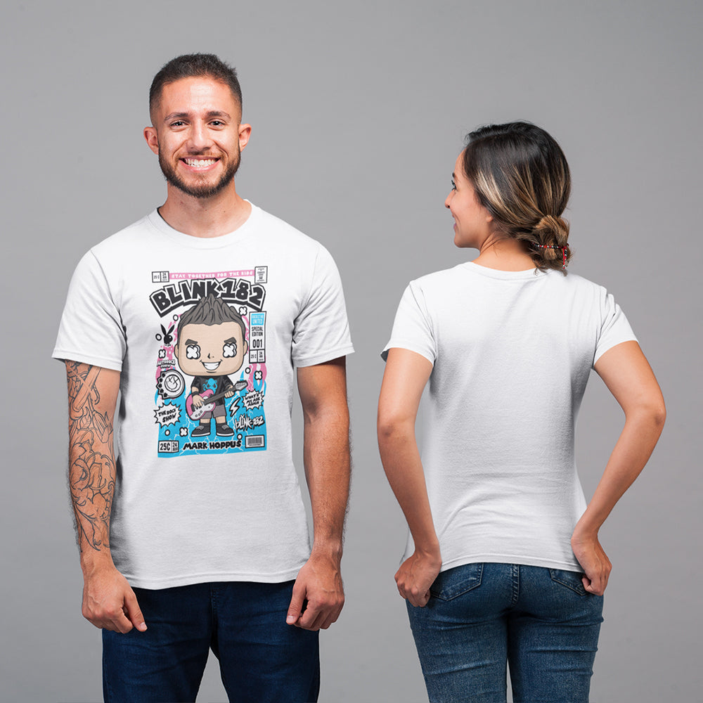 Blink-182 Pop Art Unisex T-Shirt - Detail Shot