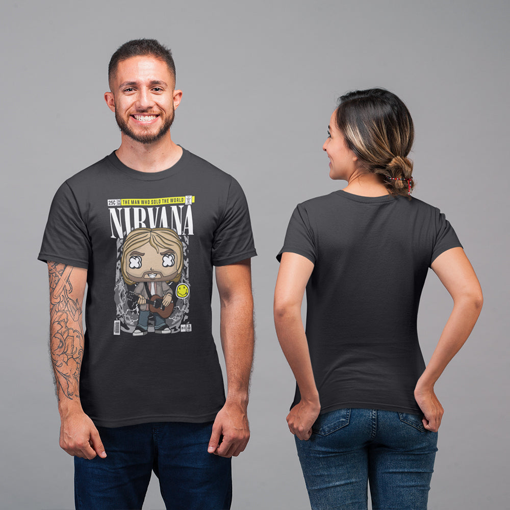 Nirvana Kurt Cobain Pop Art Unisex T-Shirt - Soulskart
