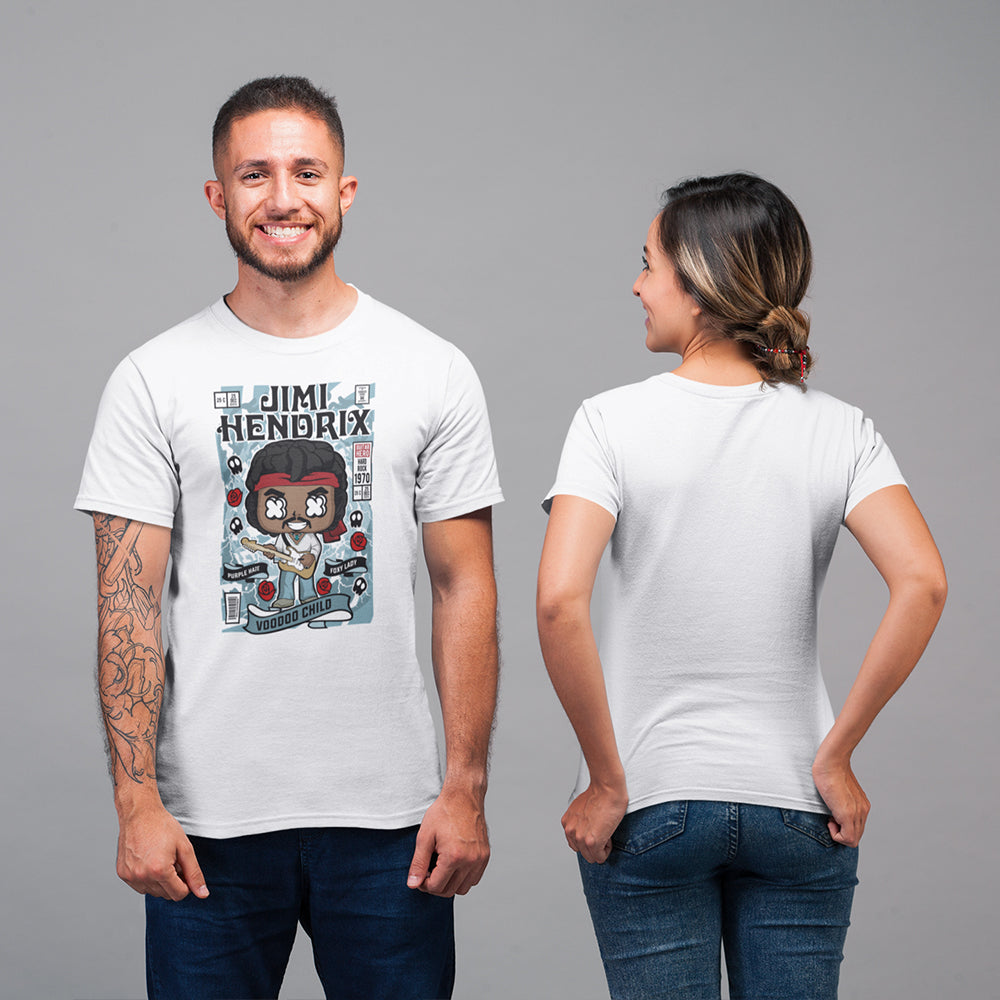 Jimi Hendrix Pop Art Unisex T-Shirt - Soulskart