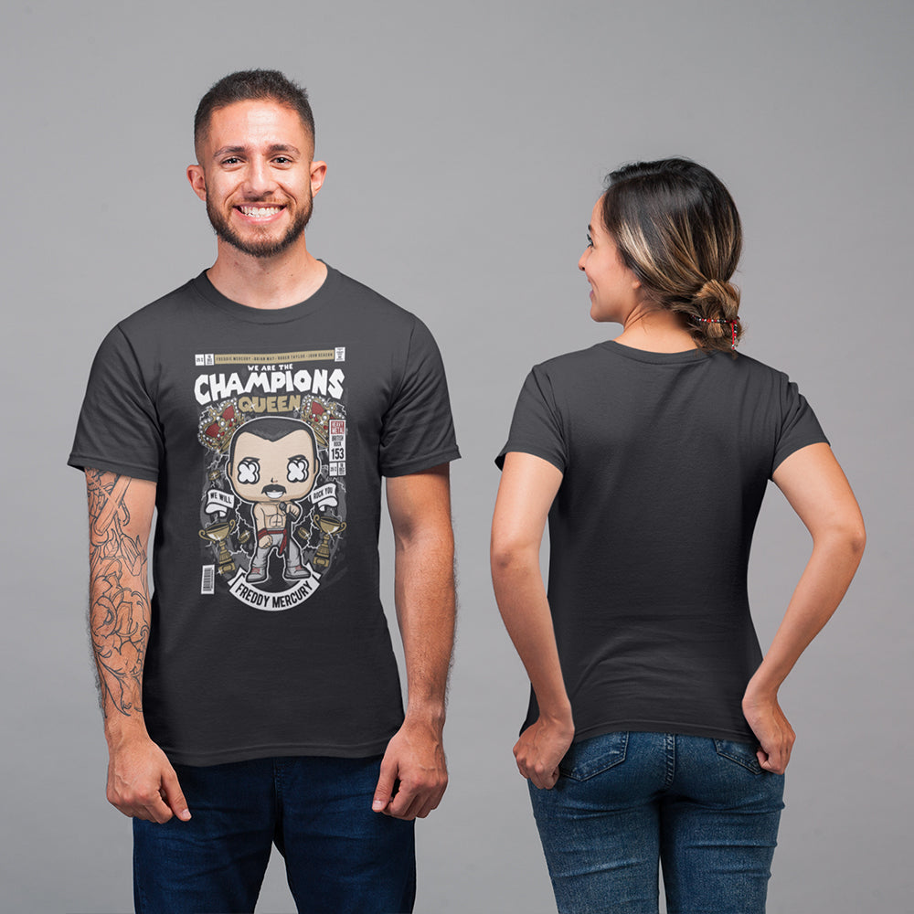 Queen We Are The Champions Pop Art Unisex T-Shirt — product photo 5