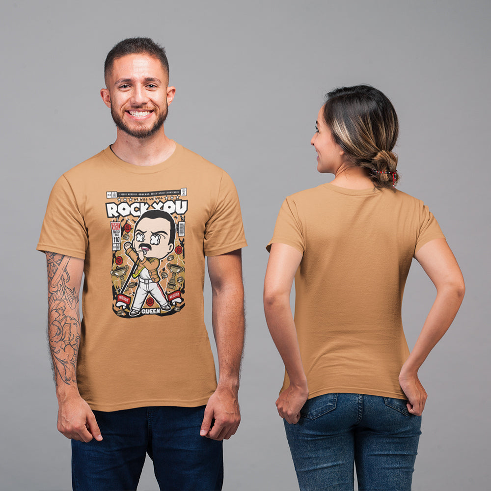 Queen We Will Rock You Pop Art Unisex T-Shirt — product photo 5