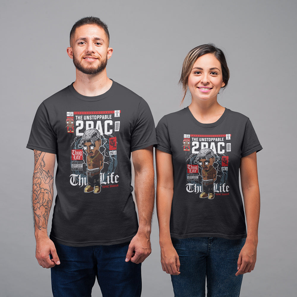 Tupac Pop Art Unisex T-Shirt — side view