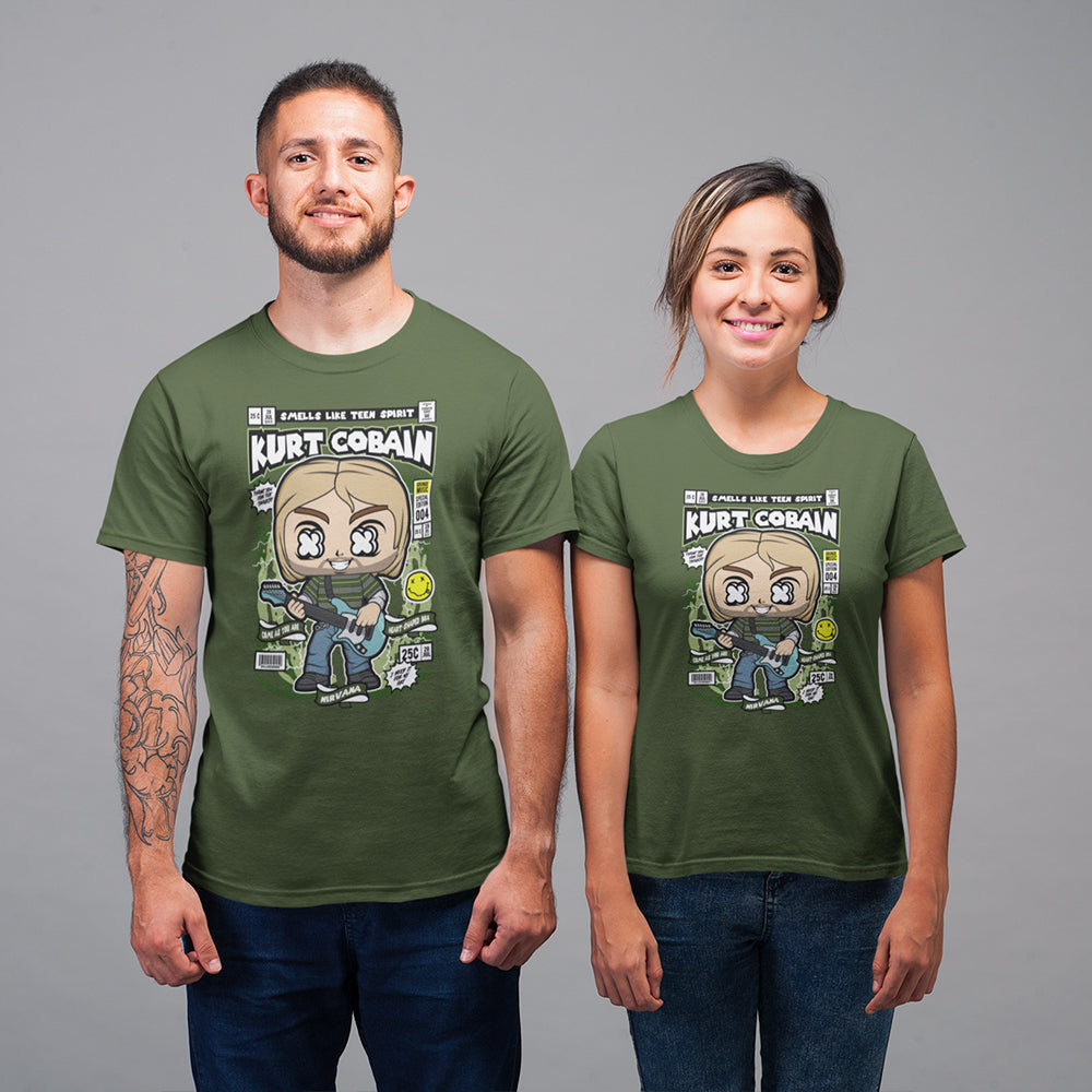 Nirvana Kurt Cobain Pop Art Unisex T-Shirt - Soulskart