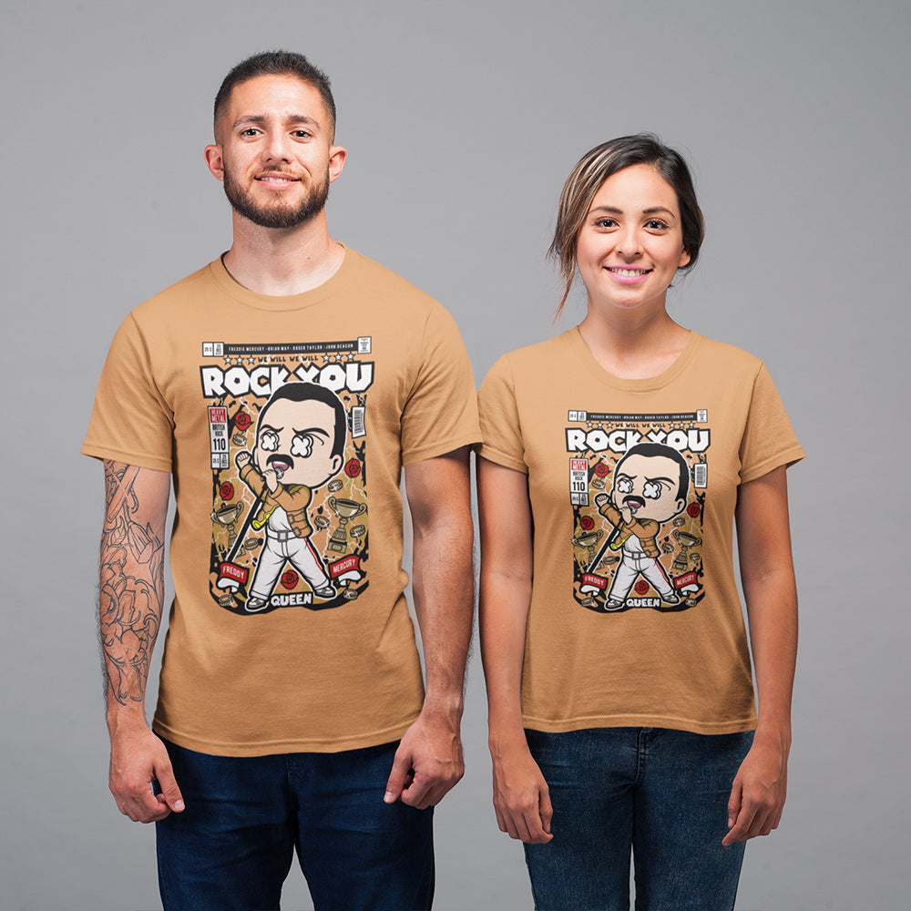 Queen We Will Rock You Pop Art Unisex T-Shirt — product photo 4
