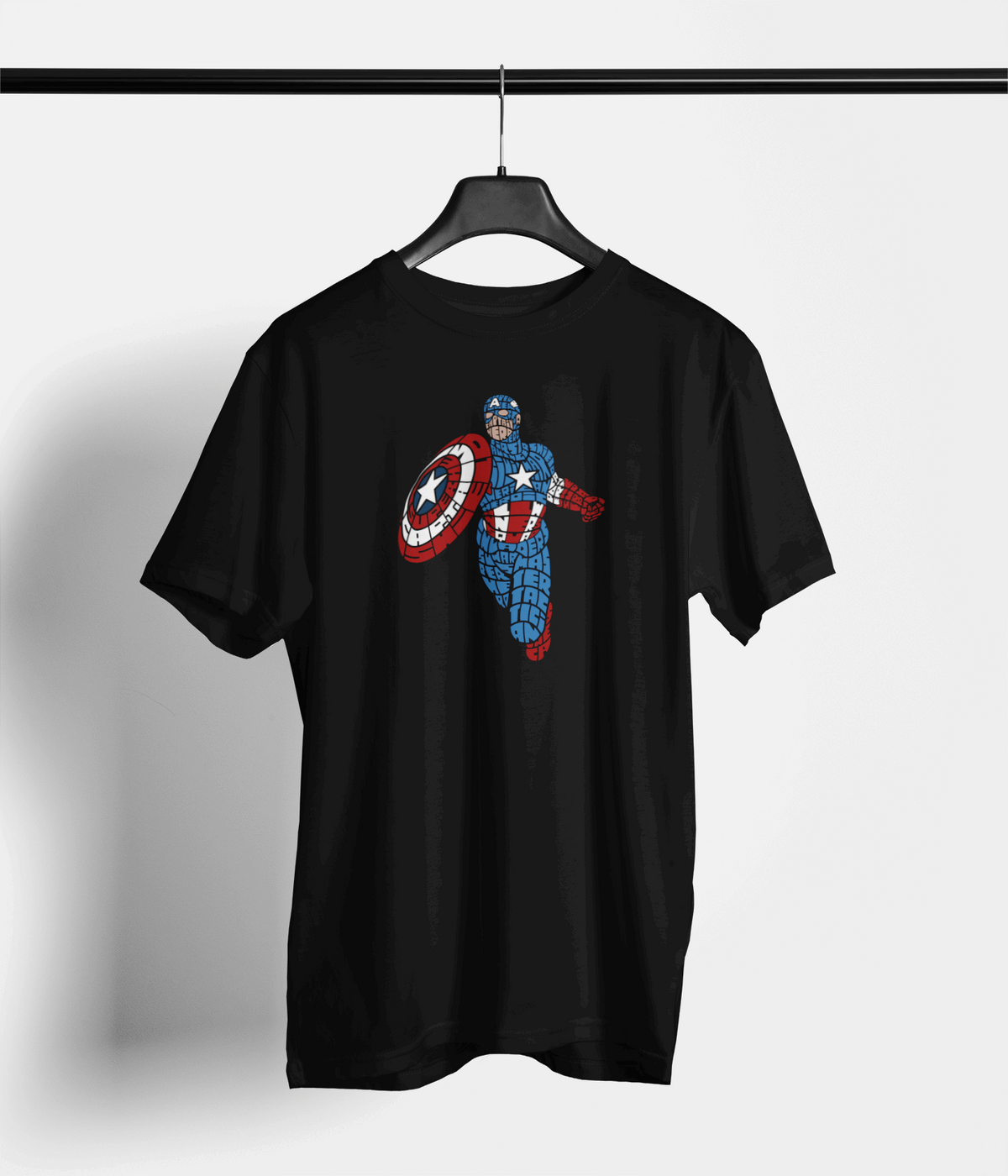 Captain America Typography Unisex Tee — main product image