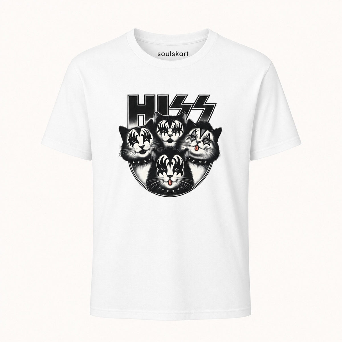 Cat Lovers Hiss T-Shirt — front view