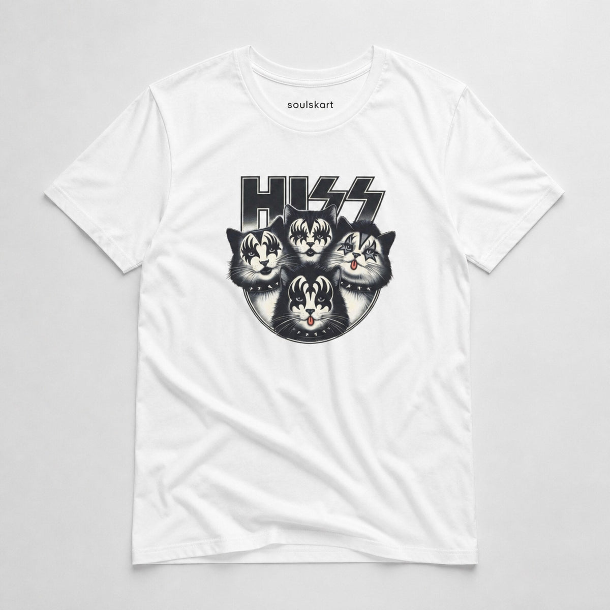 Cat Lovers Hiss T-Shirt — on hanger