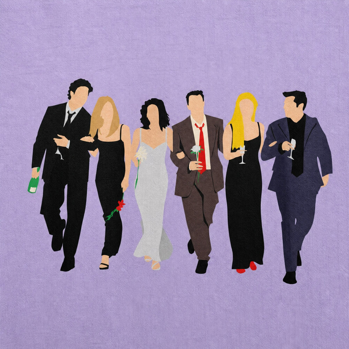 Central Perk Chic Unisex Friends Fan T-Shirt — print detail close-up