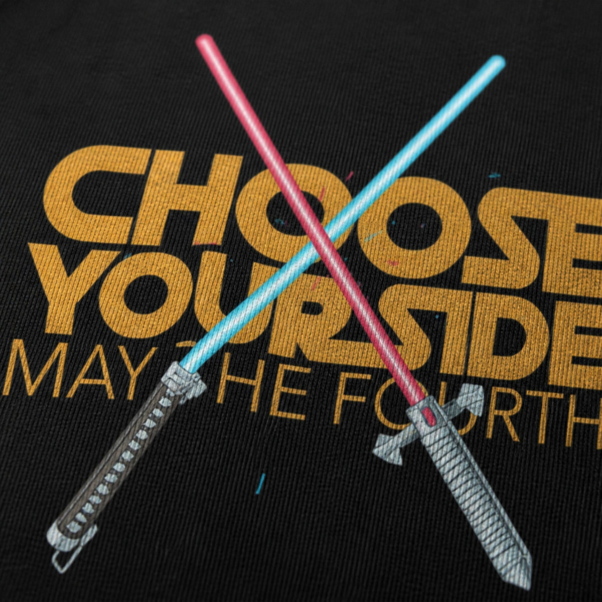 Choose Your Side Star Wars Unisex T-Shirt — print detail close-up
