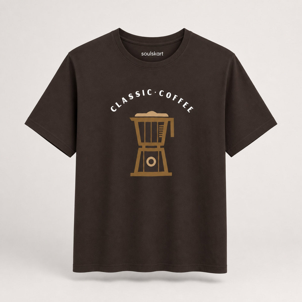 Classic Coffee Print Unisex T-Shirt — front view