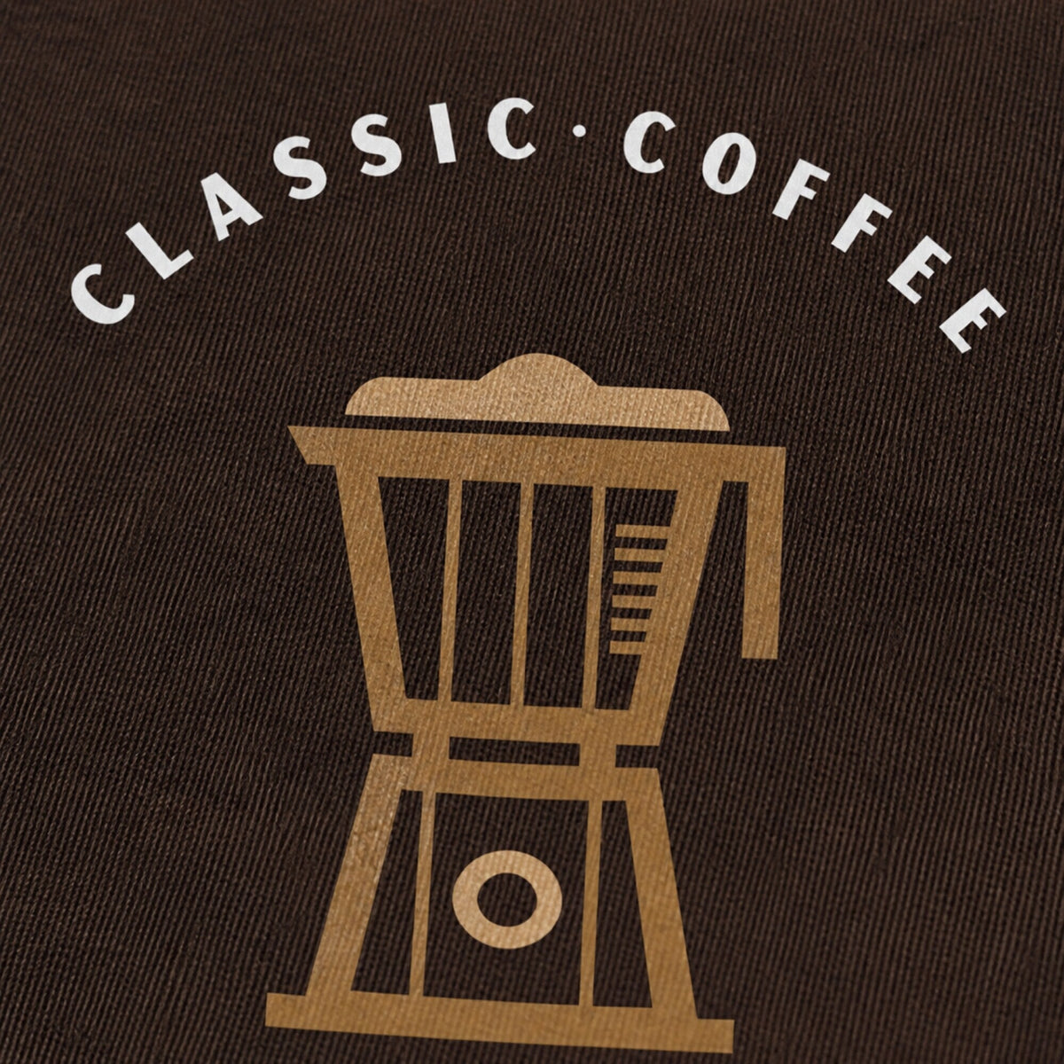Classic Coffee Print Unisex T-Shirt — print detail close-up
