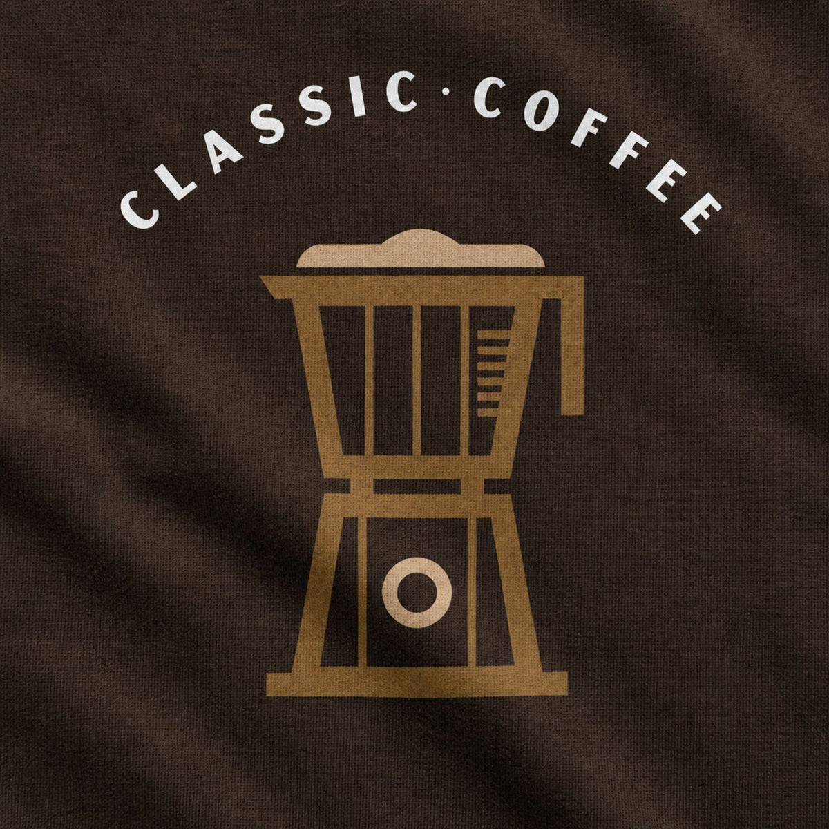 Classic Coffee Vibes Unisex T-Shirt — print detail close-up