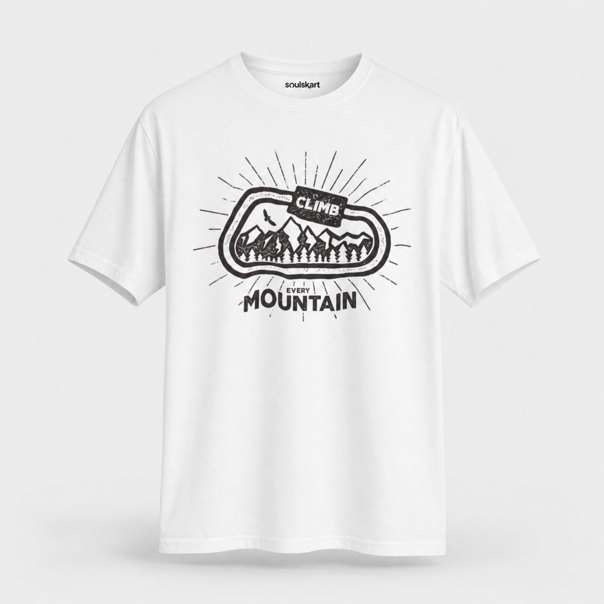 Climb Mountain Unisex T-Shirt — front view
