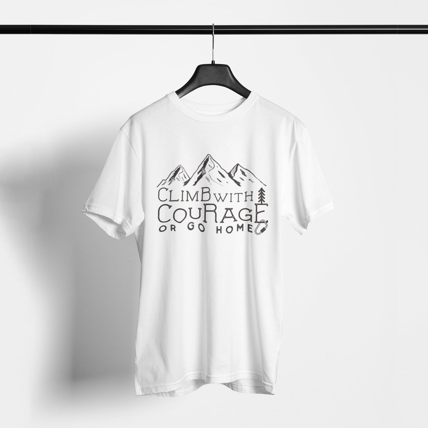 Climb With Courage Unisex T-Shirt - Soulskart