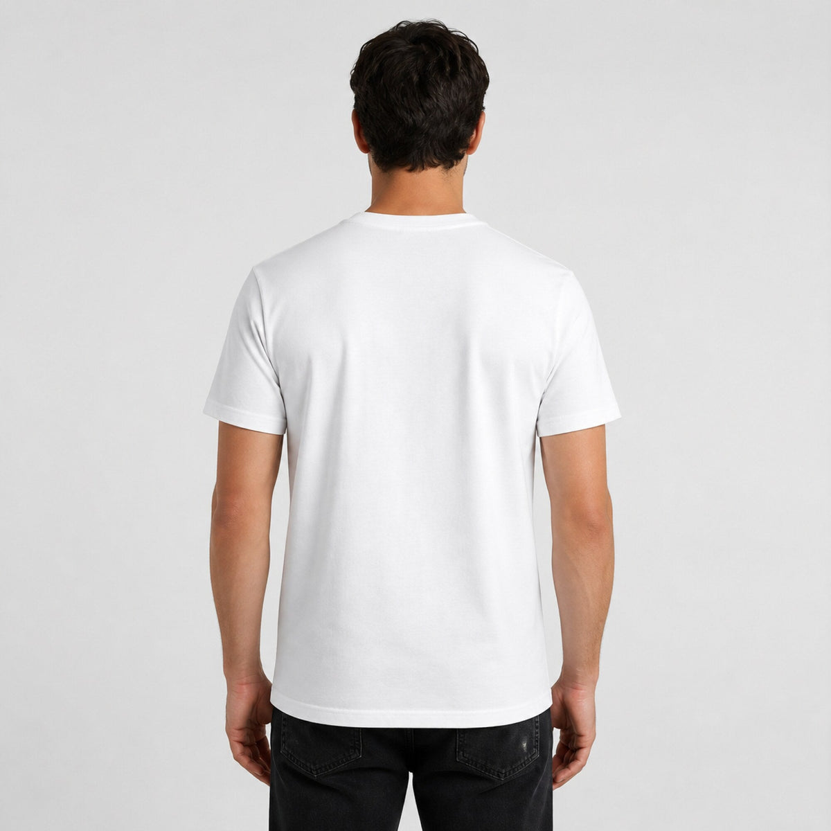 Climb With Courage Unisex T-Shirt — worn on model, back