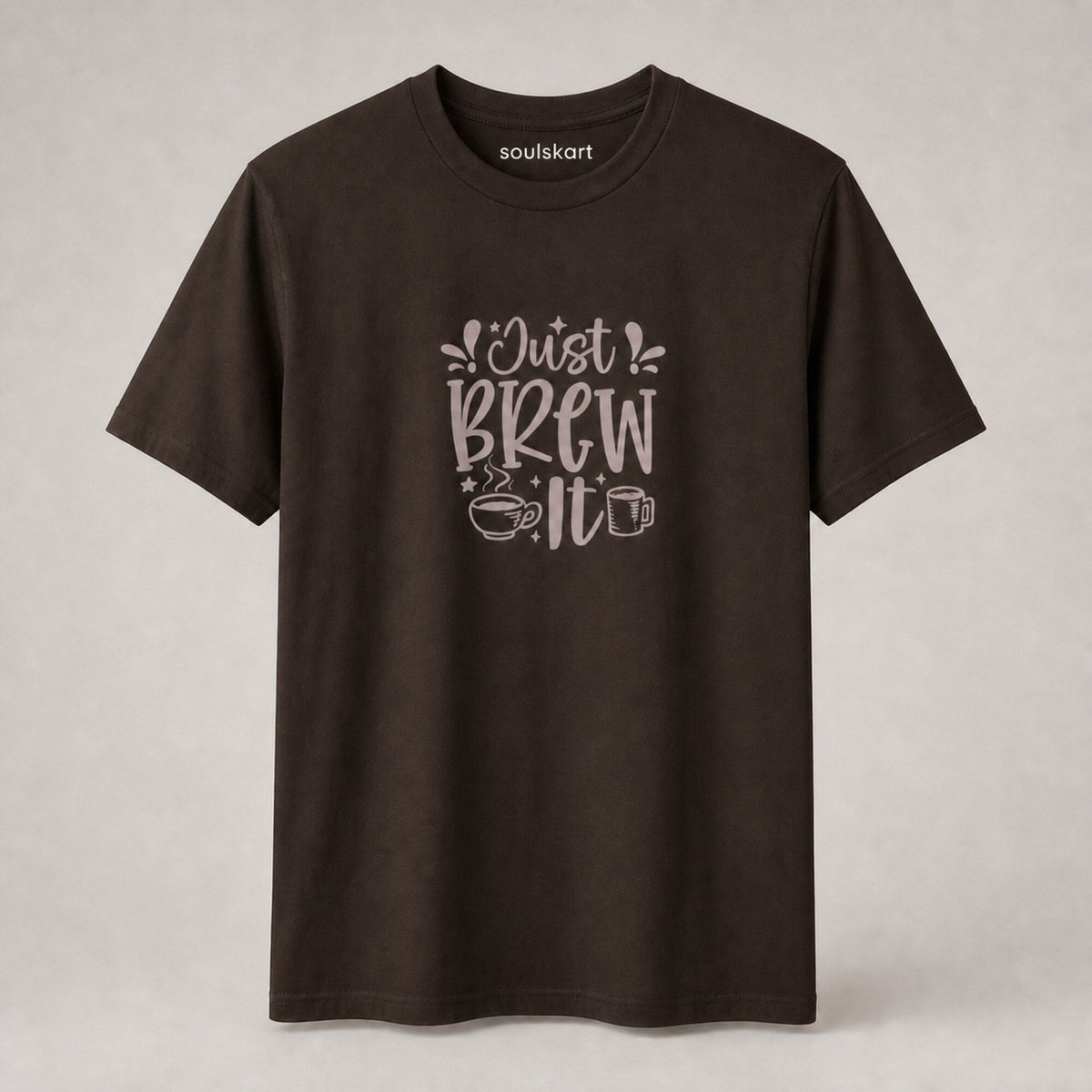 Coffee: Just Brew It Tee — front view