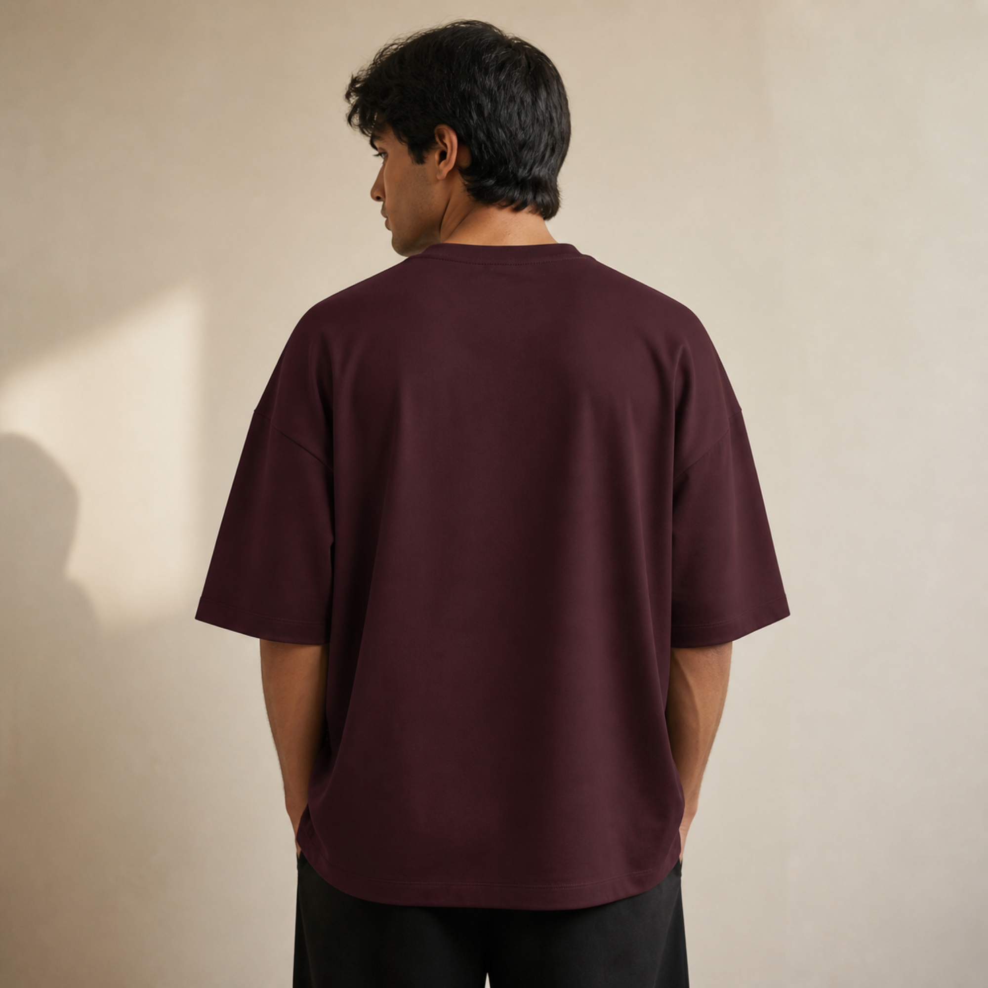 Coffee Loading Puffed Print – Slouch Oversized T-Shirt