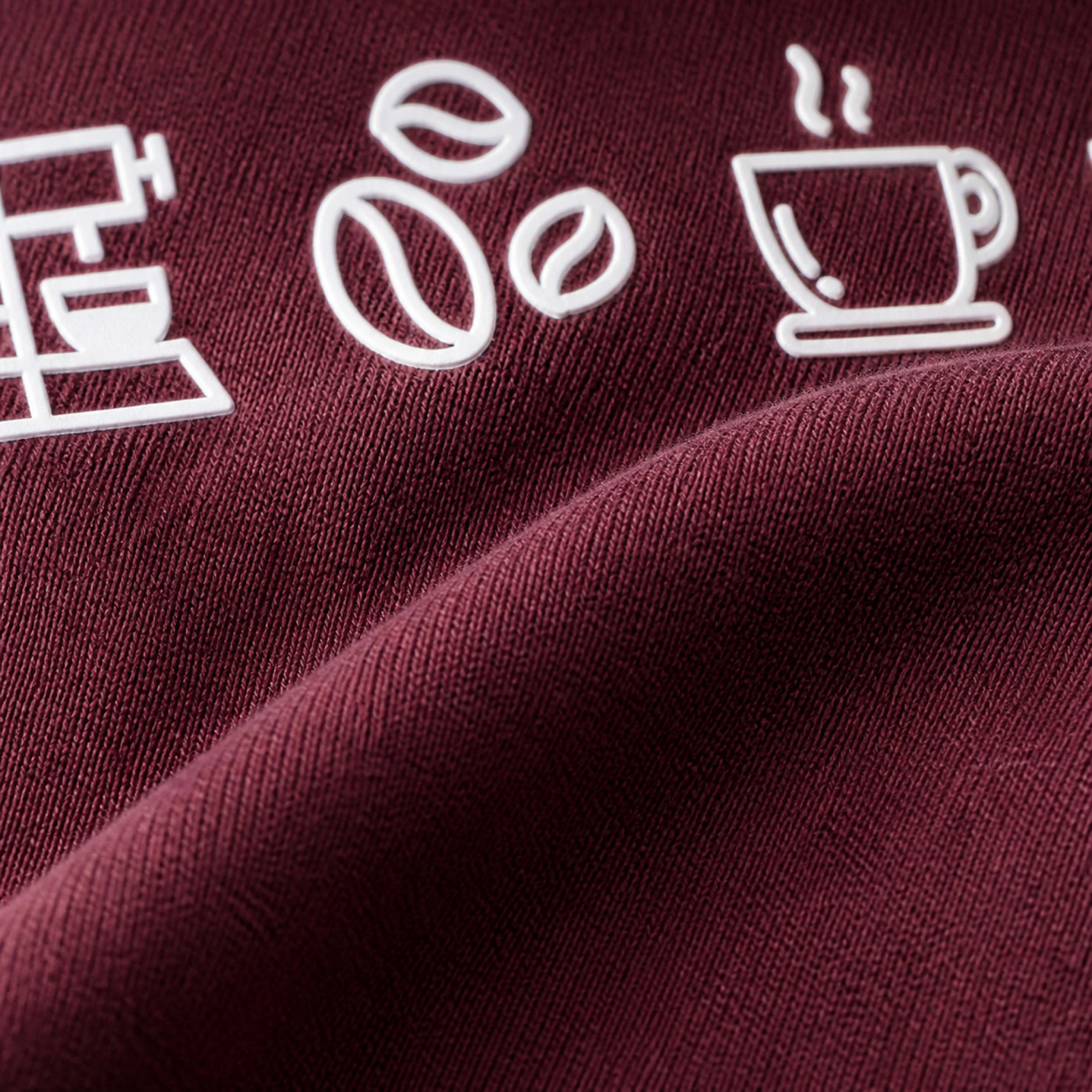 Coffee Loading Puffed Print – Slouch Oversized T-Shirt