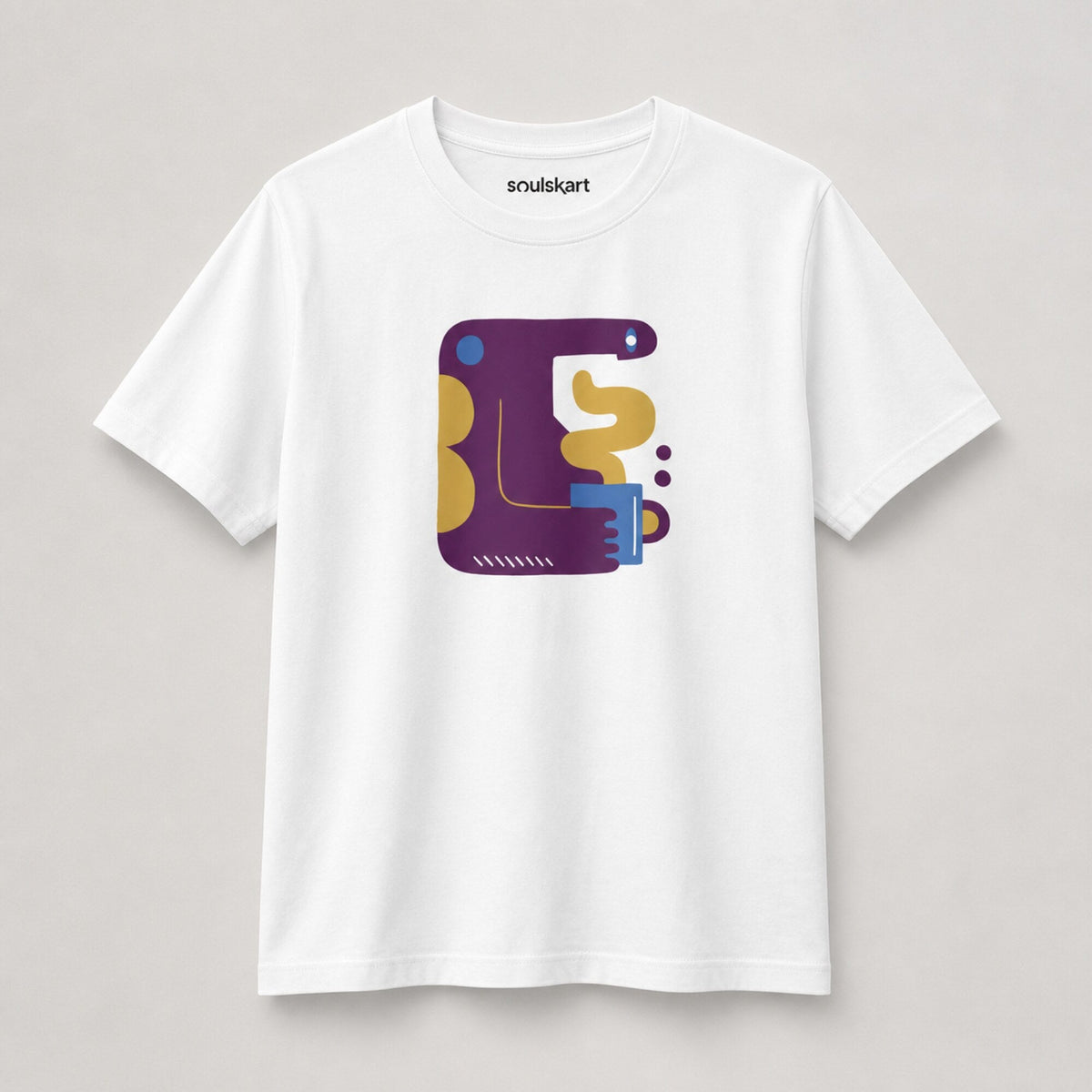 Coffee Lover's Dream Abstract Tee — front view