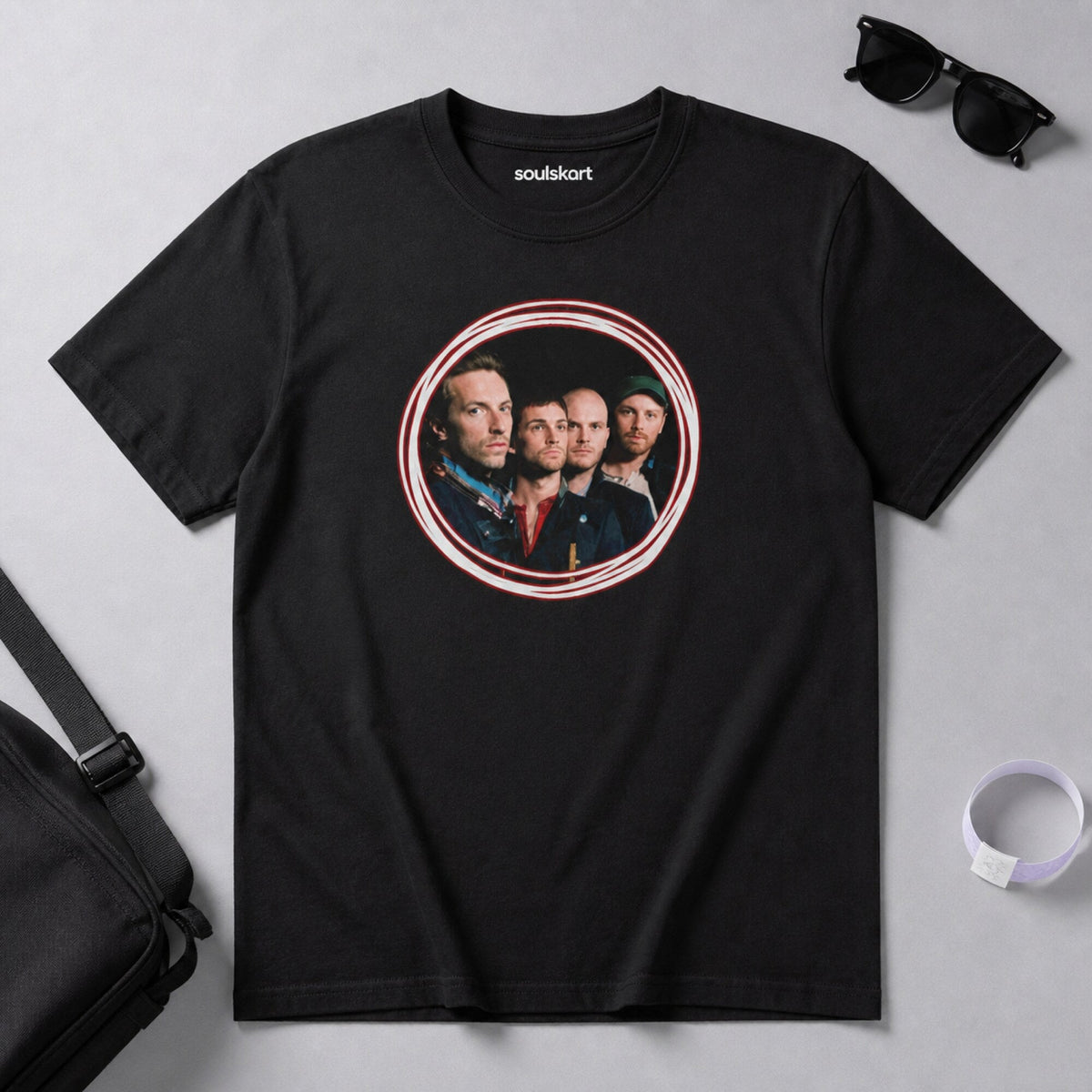 Cold Play Unisex T-Shirt — on hanger
