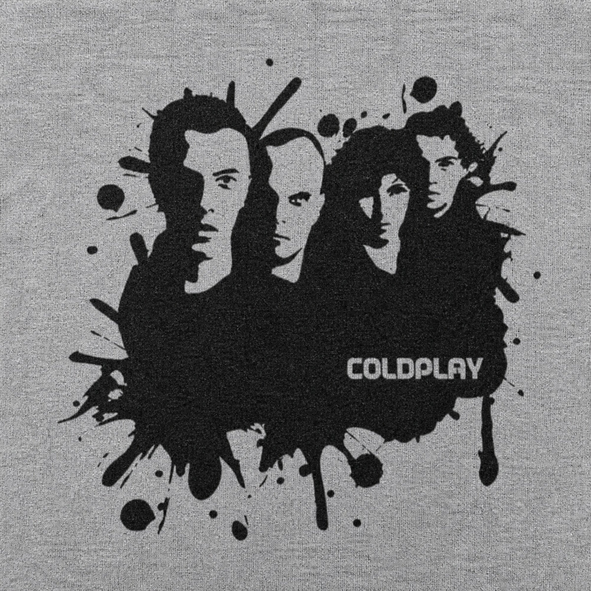 Coldplay Hoodie — print detail close-up