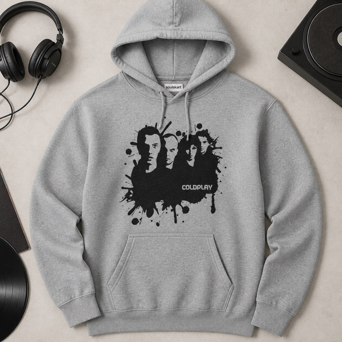 Coldplay Hoodie — on hanger