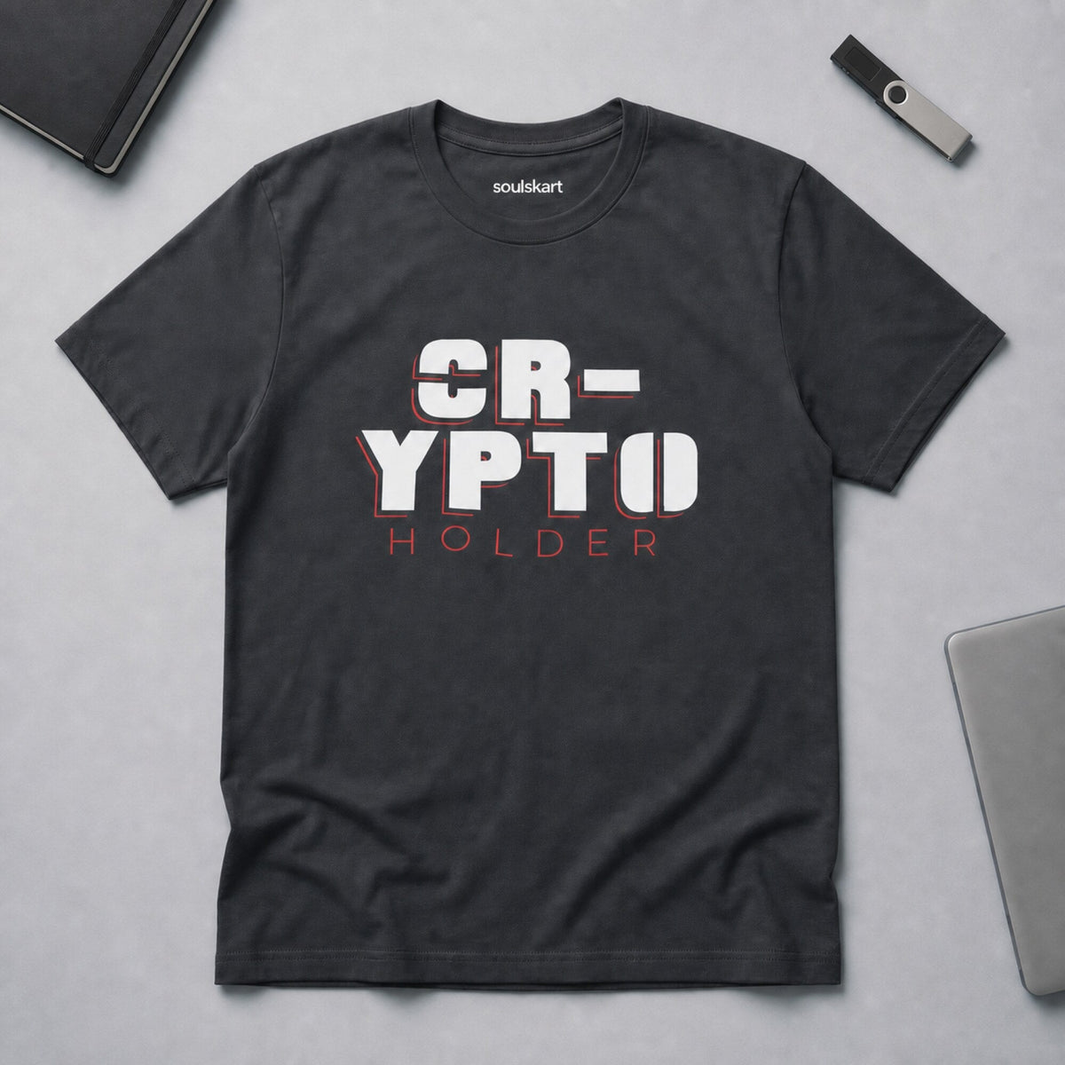 Crypto Holder Unisex T-Shirt — on hanger
