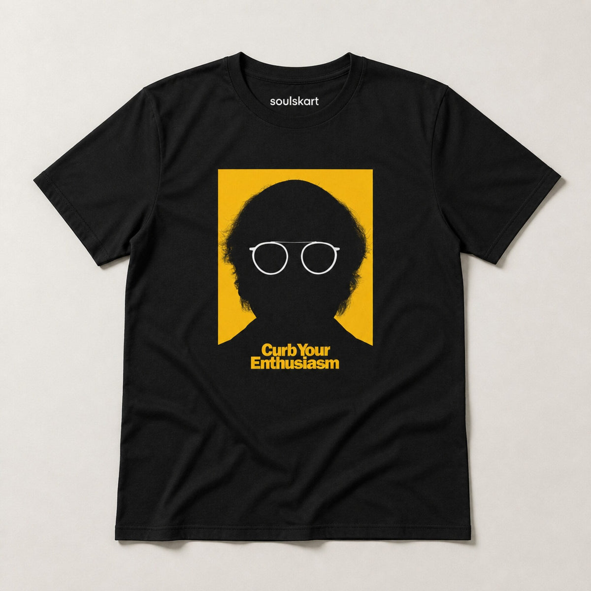 Curb Your Enthusiasm Larry Silhouette Tee — on hanger
