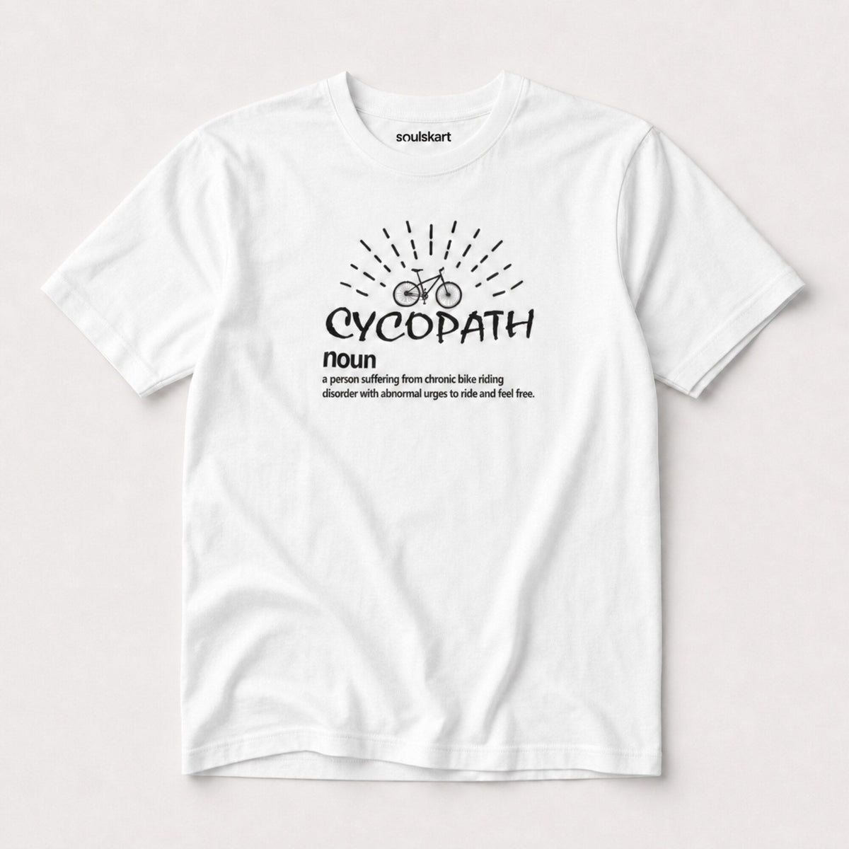 Cycopath Unisex T-Shirt — on hanger