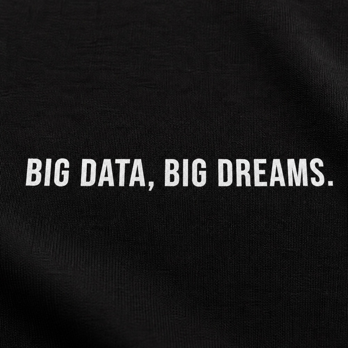 'Big Data. Big Dreams.' Data Scientist Tee — print detail close-up