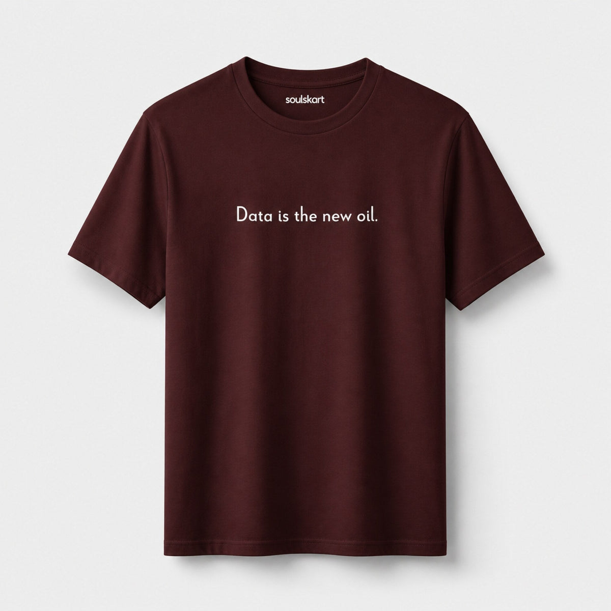 'Data is the New Oil' Data Scientist Tee — front view