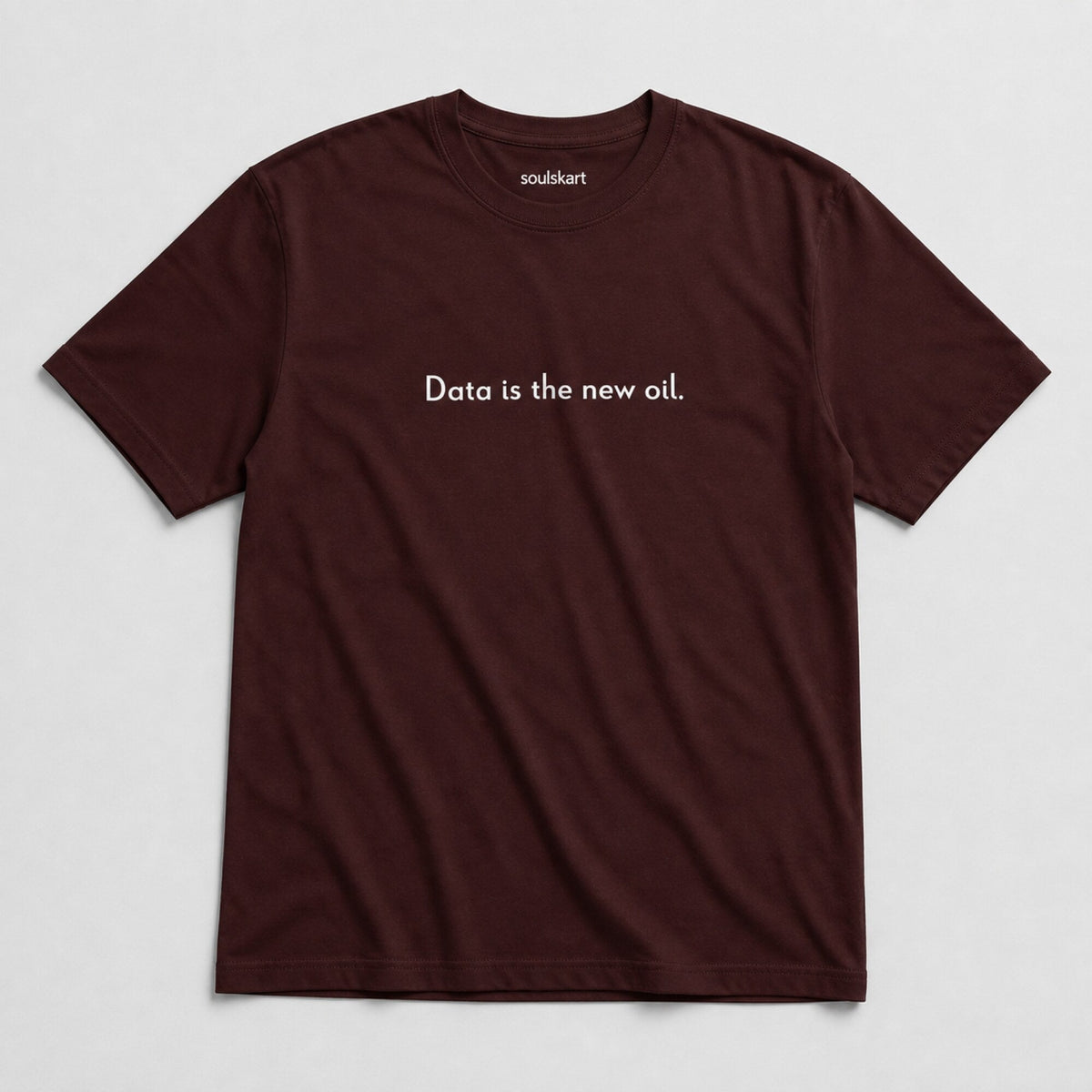 'Data is the New Oil' Data Scientist Tee — on hanger
