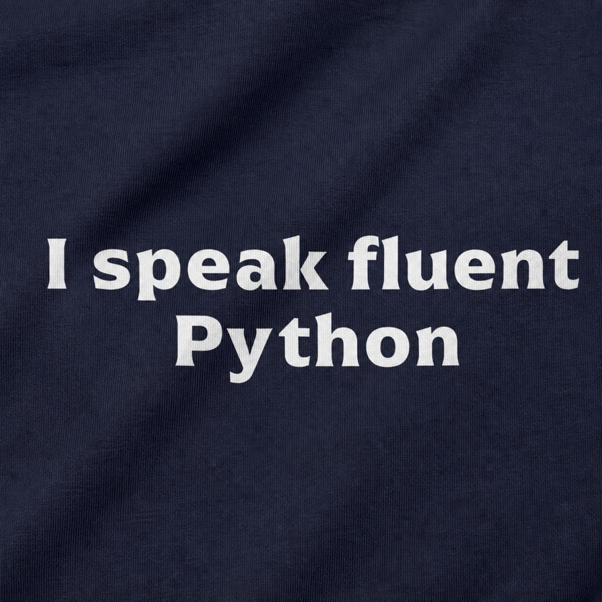 'I Speak Fluent Python' Data Scientist Tee — print detail close-up