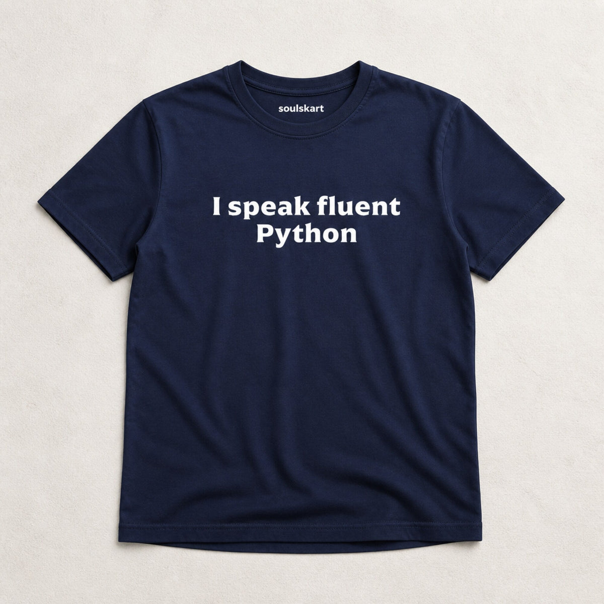 'I Speak Fluent Python' Data Scientist Tee — on hanger
