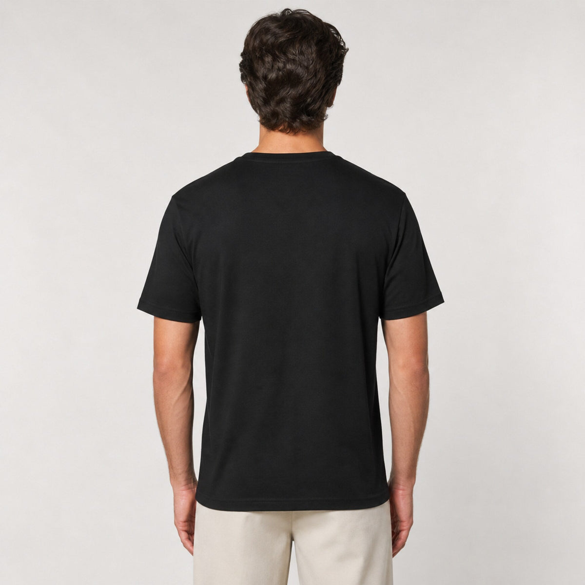'Life's a Game of Numbers' Data Scientist Tee — worn on model, back