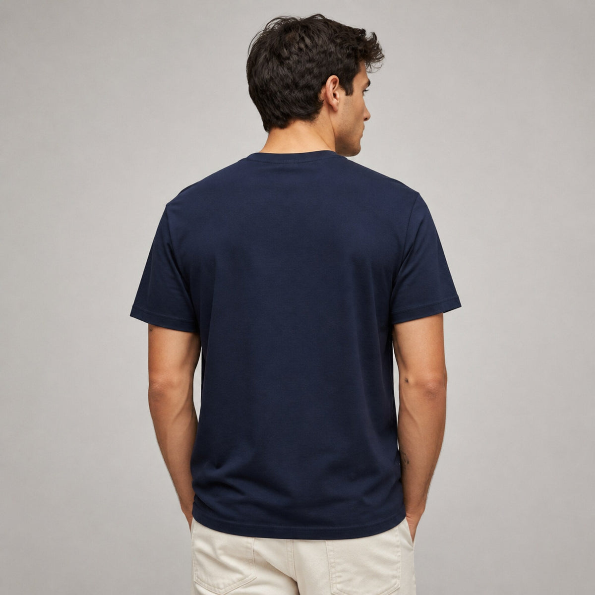 'Without Data You're Just Another Person With an Opinion' Tee — worn on model, back