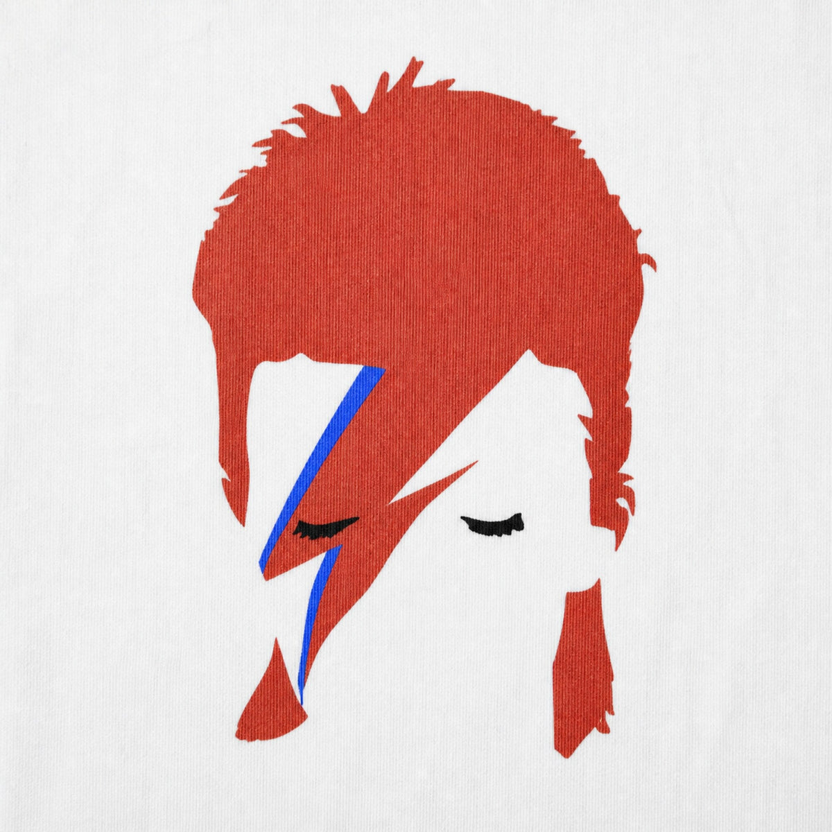 David Bowie Unisex T-Shirt — print detail close-up