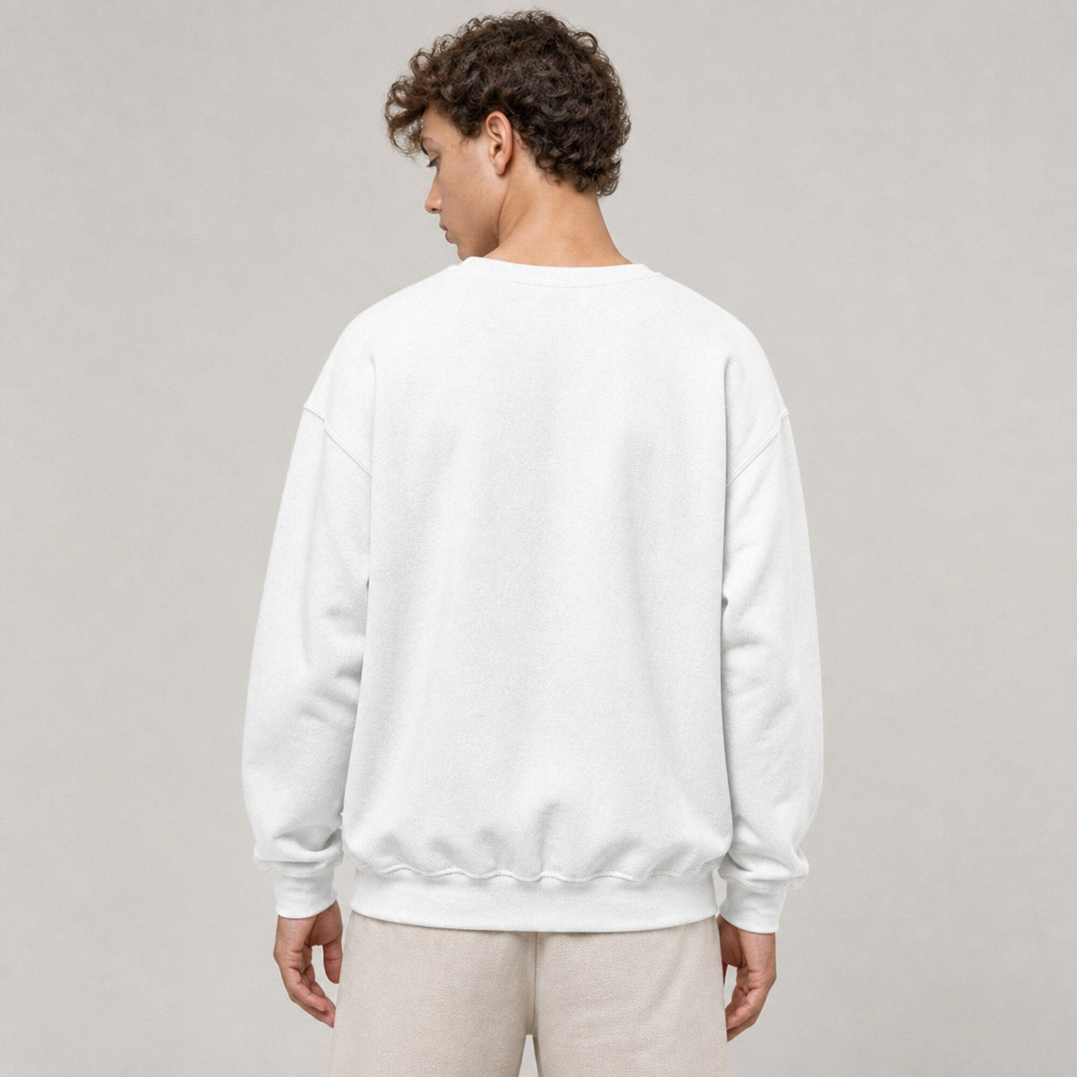Def Leppard Unisex Premium Sweatshirt — worn on model, back