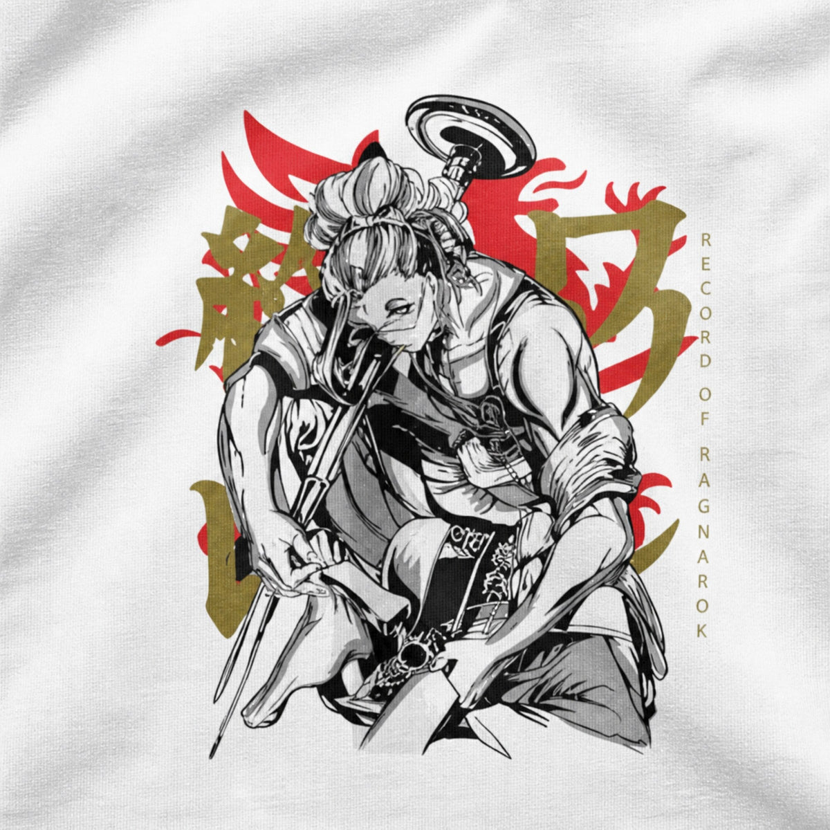 Divine Combat Tee — print detail close-up