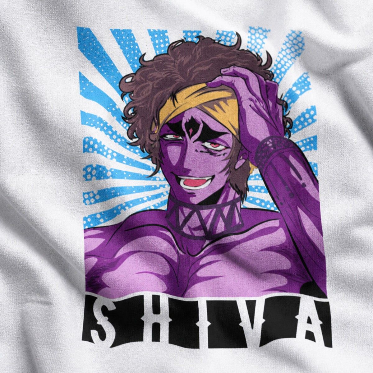 Divine Showdown Unisex T-Shirt — print detail close-up
